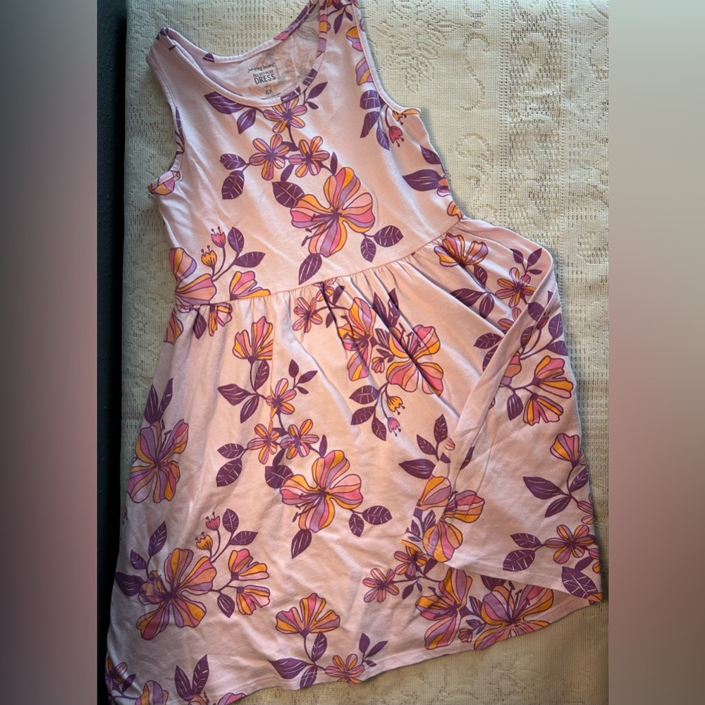 5 for $25 - Jumping Beans Purple and Pink Floral Dress